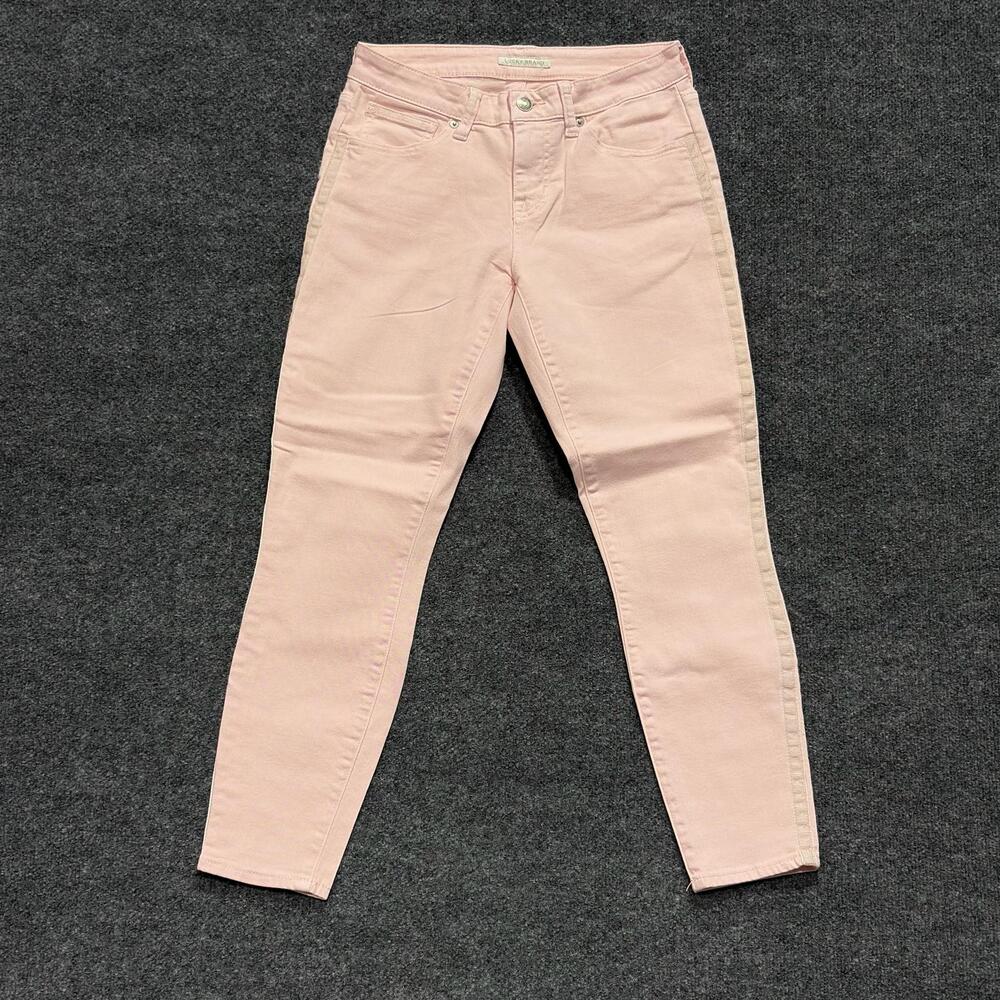 Lucky Brand Jeans Womens 6/28 Pink Low Rise Lolita Skinny Stretch Denim Pants